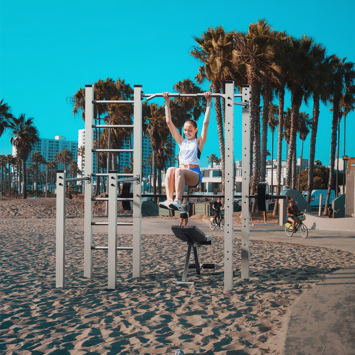Street Workout Set im Garten