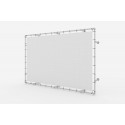 Aan de wand bevestigd aluminium spanframe voor reclamebanners op afstand (Klemp)