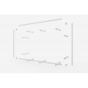 Wall Mounted Banner Aluminium Tension Frame on distances (Klemp)