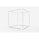 Cube publicitaire Bannière aluminium Cadre de tension (Klemp)