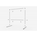 Freestanding advertising structure adjustable - under the dibond screen (Klemp) Freestanding advertising structure adjustable - under the dibond screen (Klemp)