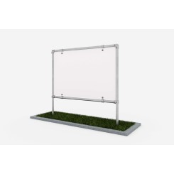 Freestanding advertising structure - for dibond screen (Klemp)