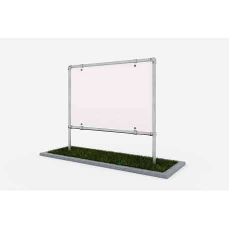 Freestanding advertising structure - for dibond screen (Klemp) - Free-standing structures Freestanding advertising structure - for dibond screen (Klemp) - Free-standing structures
