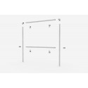 Freestanding advertising structure - for dibond screen (Klemp) Freestanding advertising structure - for dibond screen (Klemp)