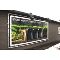 Wandmontage Spannrahmen Alu für Werbebanner (Klemp) Wandmontage Spannrahmen Alu für Werbebanner (Klemp)
