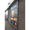 Wandmontage Spannrahmen Alu für Werbebanner (Klemp) Wandmontage Spannrahmen Alu für Werbebanner (Klemp)