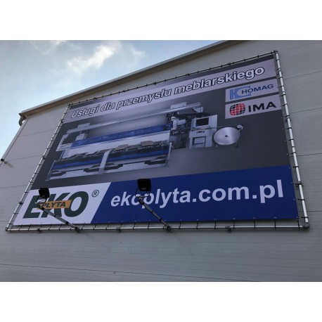 Aan de muur bevestigd aluminium spanframe voor reclamebanners (Klemp) Aan de muur bevestigd aluminium spanframe voor reclamebanners (Klemp)