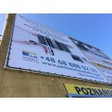 Aan de muur bevestigd aluminium spanframe voor reclamebanners (Klemp)