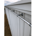 Aan de wand bevestigd aluminium spanframe voor reclamebanners op afstand (Klemp)