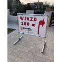 Vrijstaande reclamestructuur verstelbaar - onder het Dibond scherm (Klemp) Vrijstaande reclamestructuur verstelbaar - onder het Dibond scherm (Klemp)