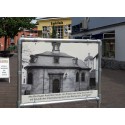 Freistehende Werbestruktur einstellbar - unter dem Dibond-Bildschirm (Klemp) Freistehende Werbestruktur einstellbar - unter dem Dibond-Bildschirm (Klemp)