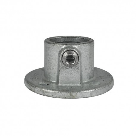 Flangia, rotonda Typ 10A, 21,3 mm, Zincato (Klemp) - Raccordi per tubi tondi Flangia, rotonda Typ 10A, 21,3 mm, Zincato (Klemp) - Raccordi per tubi tondi