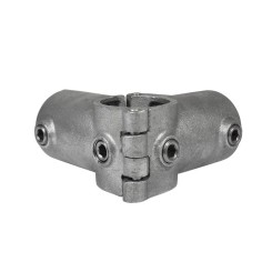 Trójnik narożnikowy dzielony 90° Typ 20OE, 48,3 mm, Ocynk (Klemp)