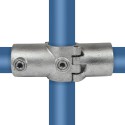 Croce a due vie aggiuntiva Typ 22OE, 48,3 mm, Zincato (Klemp) Croce a due vie aggiuntiva Typ 22OE, 48,3 mm, Zincato (Klemp)