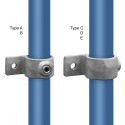 Oogdeel enkele lip Typ 55A, 21,3 mm, Thermisch verzinkt (Klemp) Oogdeel enkele lip Typ 55A, 21,3 mm, Thermisch verzinkt (Klemp)