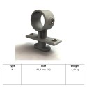 Container Tubefitting C3400ContainerF, 60,3 mm, Galvanized (Klemp) Container Tubefitting C3400ContainerF, 60,3 mm, Galvanized (Klemp)