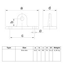 Swivel Base Plate Typ 50, Black (Klemp) Swivel Base Plate Typ 50, Black (Klemp)
