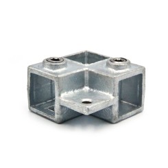 Angle of continuous upright with single lipTyp 21S, 25 mm, Galvanized (Klemp)