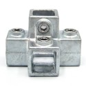 Cruz de cuatro zócalos Typ 26S, 25 mm, Galvanizado (Klemp) Cruz de cuatro zócalos Typ 26S, 25 mm, Galvanizado (Klemp)