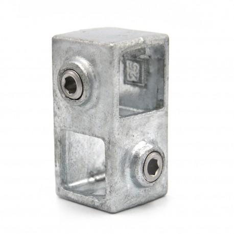 Crossover 90° Typ 28S, 25 mm, Galvanized (Klemp) - Square Tubefittings Crossover 90° Typ 28S, 25 mm, Galvanized (Klemp) - Square Tubefittings