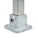Vierkante voetplaat Typ 11S, 25 mm, Thermisch verzinkt (Klemp) Vierkante voetplaat Typ 11S, 25 mm, Thermisch verzinkt (Klemp)