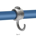 Gancho de abrigo Typ 64A, 21,3 mm, Galvanizado (Klemp)