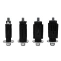 Schwenkrad Schwarz Set - 75 mm mit Bremse inkl. Expander für Rohr 33,7 mm (Klemp) Schwenkrad Schwarz Set - 75 mm mit Bremse inkl. Expander für Rohr 33,7 mm (Klemp)