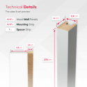 MDF Lamellen Standard 29x40 (Klemp)