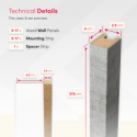 MDF Lamellen Standard 29x40 (Klemp)