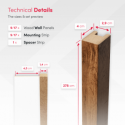 Lattes Standard MDF 29x40 (Klemp) Lattes Standard MDF 29x40 (Klemp)