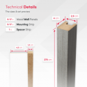 MDF Lamellen Standard 29x40 (Klemp) MDF Lamellen Standard 29x40 (Klemp)