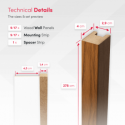 MDF Lamellen Standard 29x40 (Klemp) MDF Lamellen Standard 29x40 (Klemp)