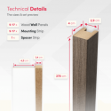 MDF Lamellen Standard 29x40 (Klemp) MDF Lamellen Standard 29x40 (Klemp)