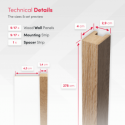 MDF Lamellen Standard 29x40 (Klemp) MDF Lamellen Standard 29x40 (Klemp)