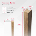 MDF Lamellen Standard 29x40 (Klemp) MDF Lamellen Standard 29x40 (Klemp)