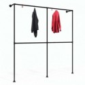 Clothes Rack Frankfurt - Wall mounted - Black (Klemp) Clothes Rack Frankfurt - Wall mounted - Black (Klemp)