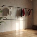 Garderobenständer Stuttgart - für Wandmontage - Schwarz (Klemp) Garderobenständer Stuttgart - für Wandmontage - Schwarz (Klemp)