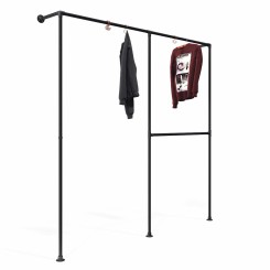 Perchero Leipzig - De pared - Negro (Klemp)