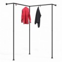 Clothes Rack Köln - Wall mounted - Black (Klemp) Clothes Rack Köln - Wall mounted - Black (Klemp)