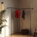 Clothes Rack Köln - Wall mounted - Black (Klemp) Clothes Rack Köln - Wall mounted - Black (Klemp)