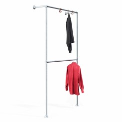 Percha Hamburgo - De pared - Galvanizada (Klemp)