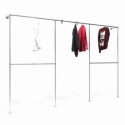 Clothes Rack Düsseldorf - Wall mounted - Galvanized (Klemp) Clothes Rack Düsseldorf - Wall mounted - Galvanized (Klemp)