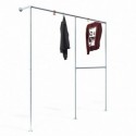 Clothes Rack Leipzig - Wall mounted - Galvanized (Klemp) Clothes Rack Leipzig - Wall mounted - Galvanized (Klemp)