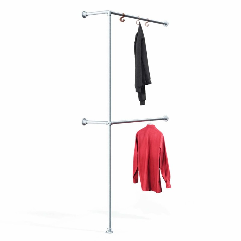 Percha Dortmund - De pared - Galvanizada (Klemp) - Kits