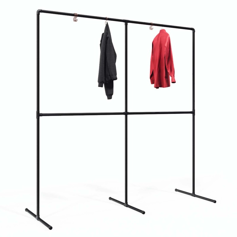 Clothes Rack Frankfurt - Freestanding - Black (Klemp) - Kits Clothes Rack Frankfurt - Freestanding - Black (Klemp) - Kits