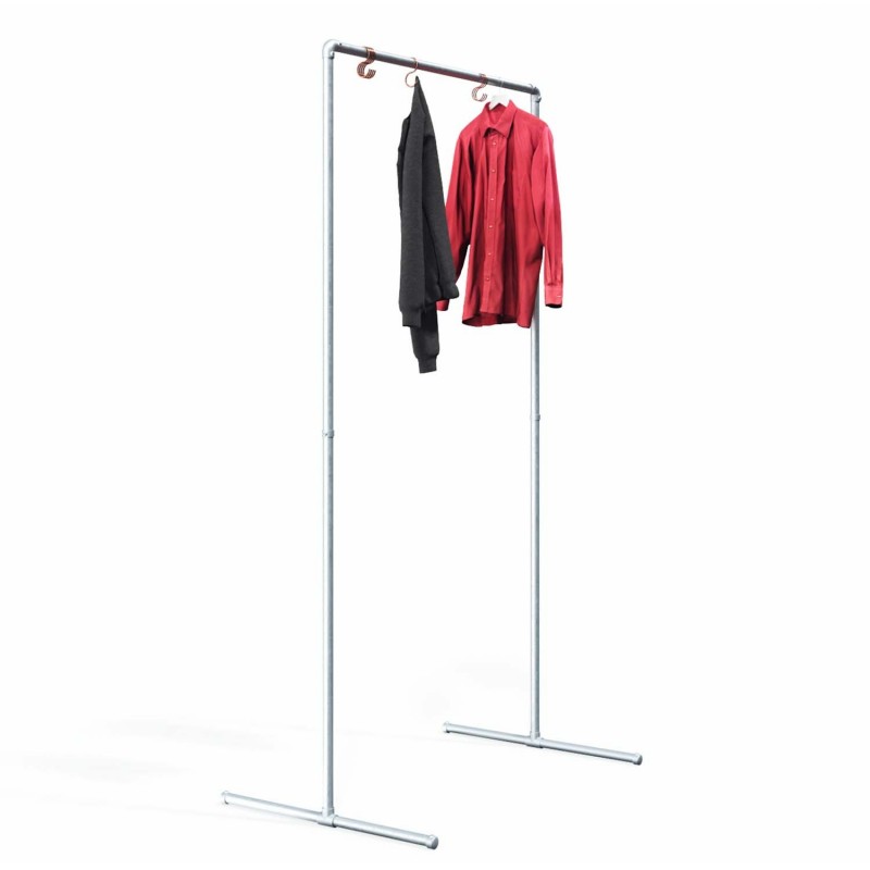 Clothes Rack München - Freestanding - Galvanized (Klemp) - Kits Clothes Rack München - Freestanding - Galvanized (Klemp) - Kits