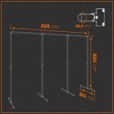 Clothes Rack Hannover - Freestanding - Galvanized (Klemp) Clothes Rack Hannover - Freestanding - Galvanized (Klemp)