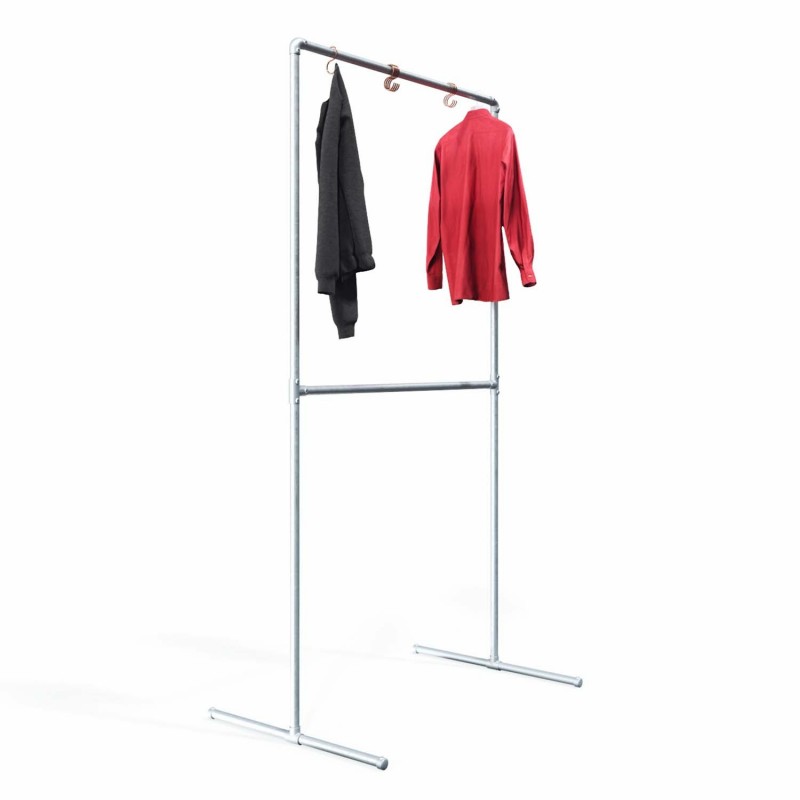 Clothes Rack Hamburg - Freestanding - Galvanized (Klemp) - Kits Clothes Rack Hamburg - Freestanding - Galvanized (Klemp) - Kits