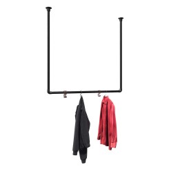 Perchero Nürnberg - De pared - Negro (Klemp)