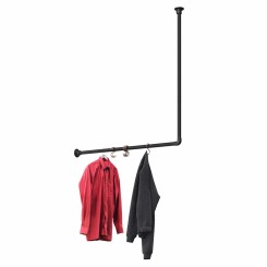 Barra de confección Bochum - Montaje en pared - Negro (Klemp)